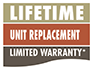 Lifetime Unit Replacement Limited Warranty*